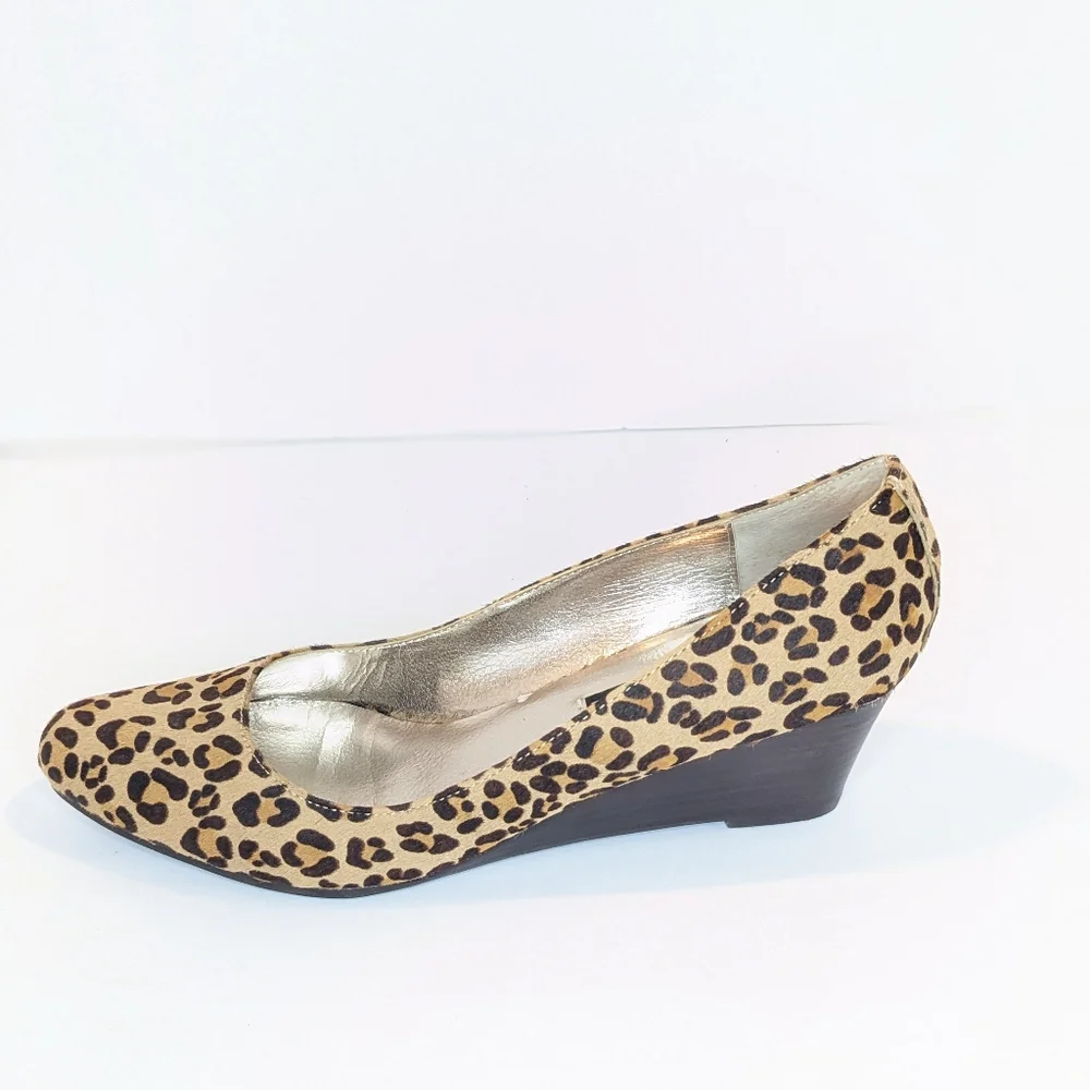 Steve by Steve Madden calf hair wedges